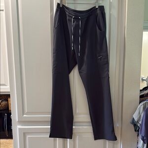 White cross scrub pants